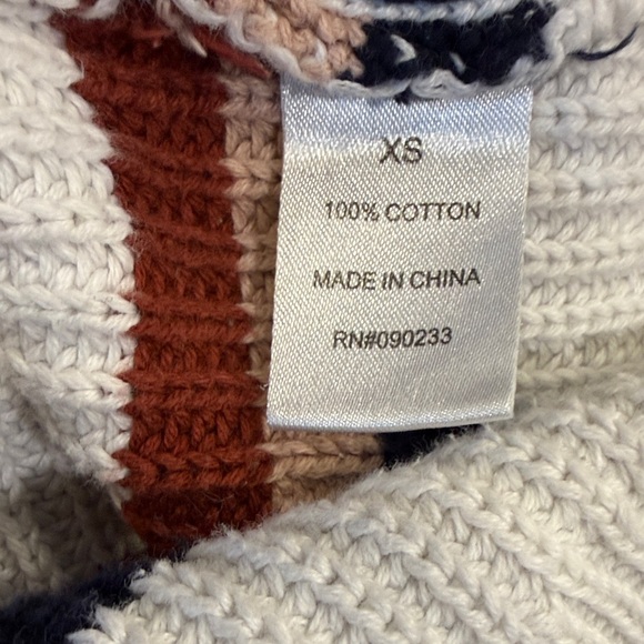 La Hearts Rust and Cream Knit Sweater - Picture 6 of 12